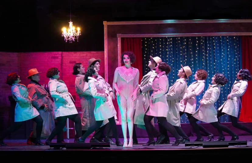 Students performing Chicago show 