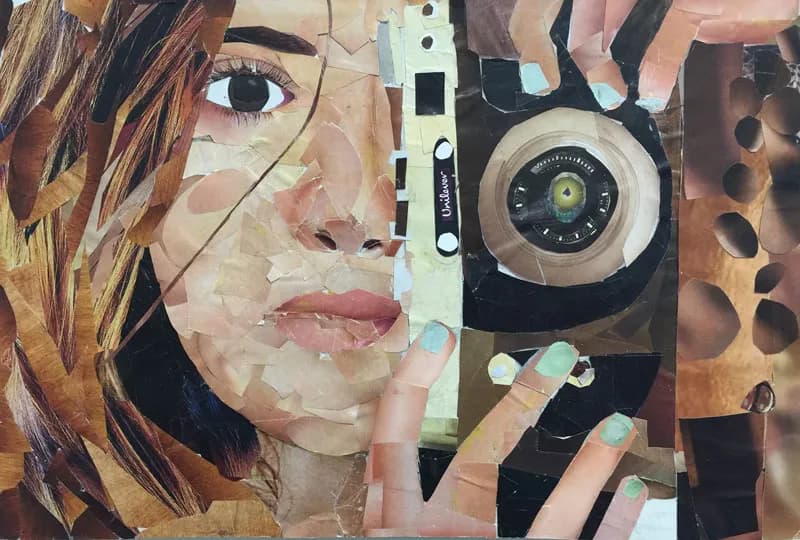 Art work of visual art student