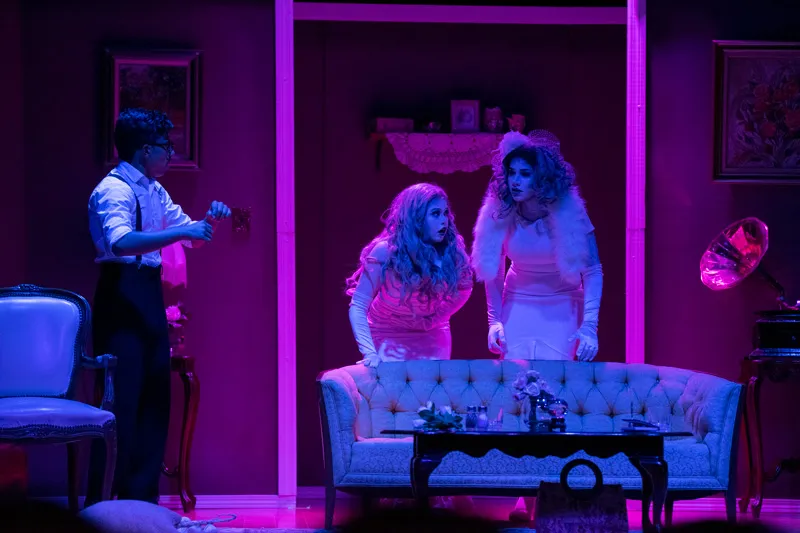 Students perfoming on stage 